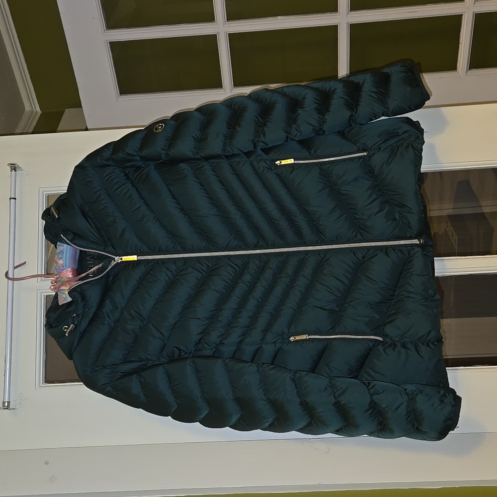 Michael Kors Emerald Green Puffer Jacket